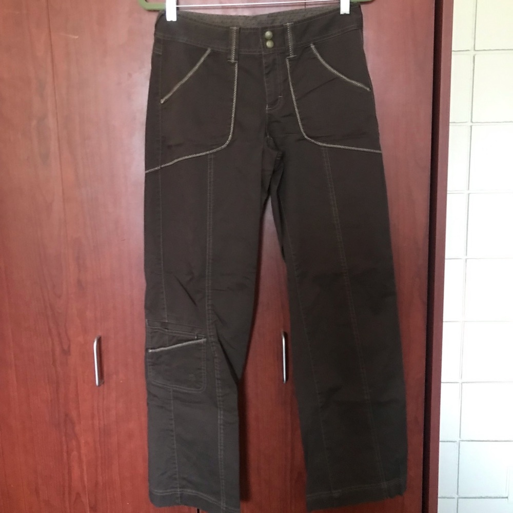 Athleta Brown Olive Utility Cargo Hiking Pants